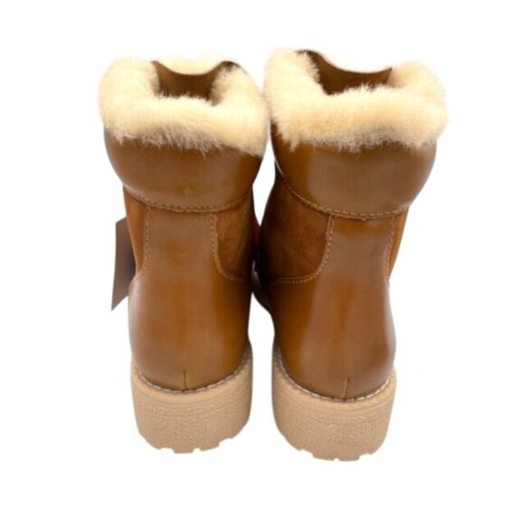 NWT J.Crew Leather & Nubuck Pieced Nordic Boot Glazed Pecan Womens 9 - Picture 10 of 14